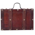 Vintiquewise Old-fashioned Small Suitcase with Straps QI003053